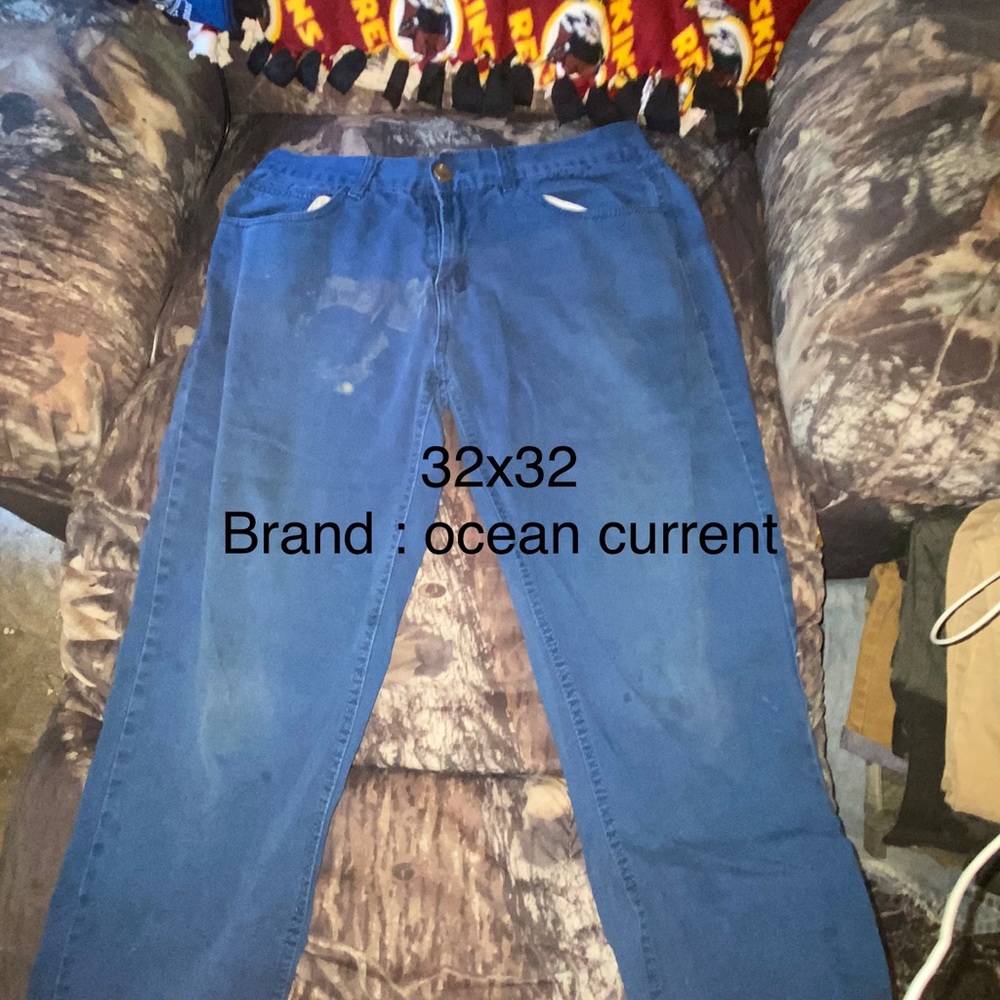 Vintage ocean currents jeans